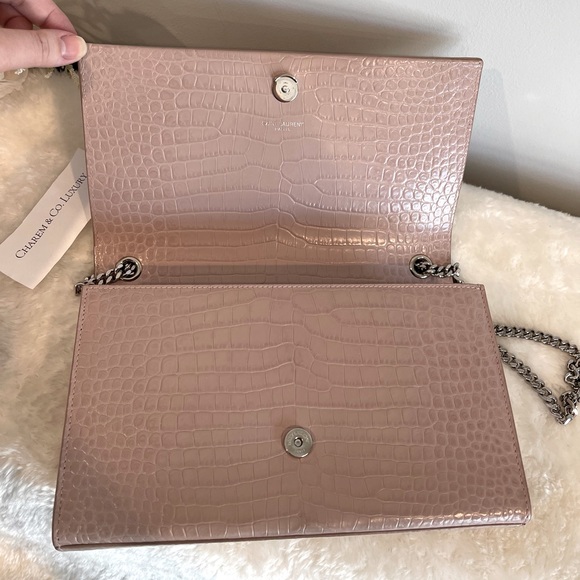 YSL Saint Laurent Medium Kate Tassel Nude Pink Bag - Picture 10 of 13